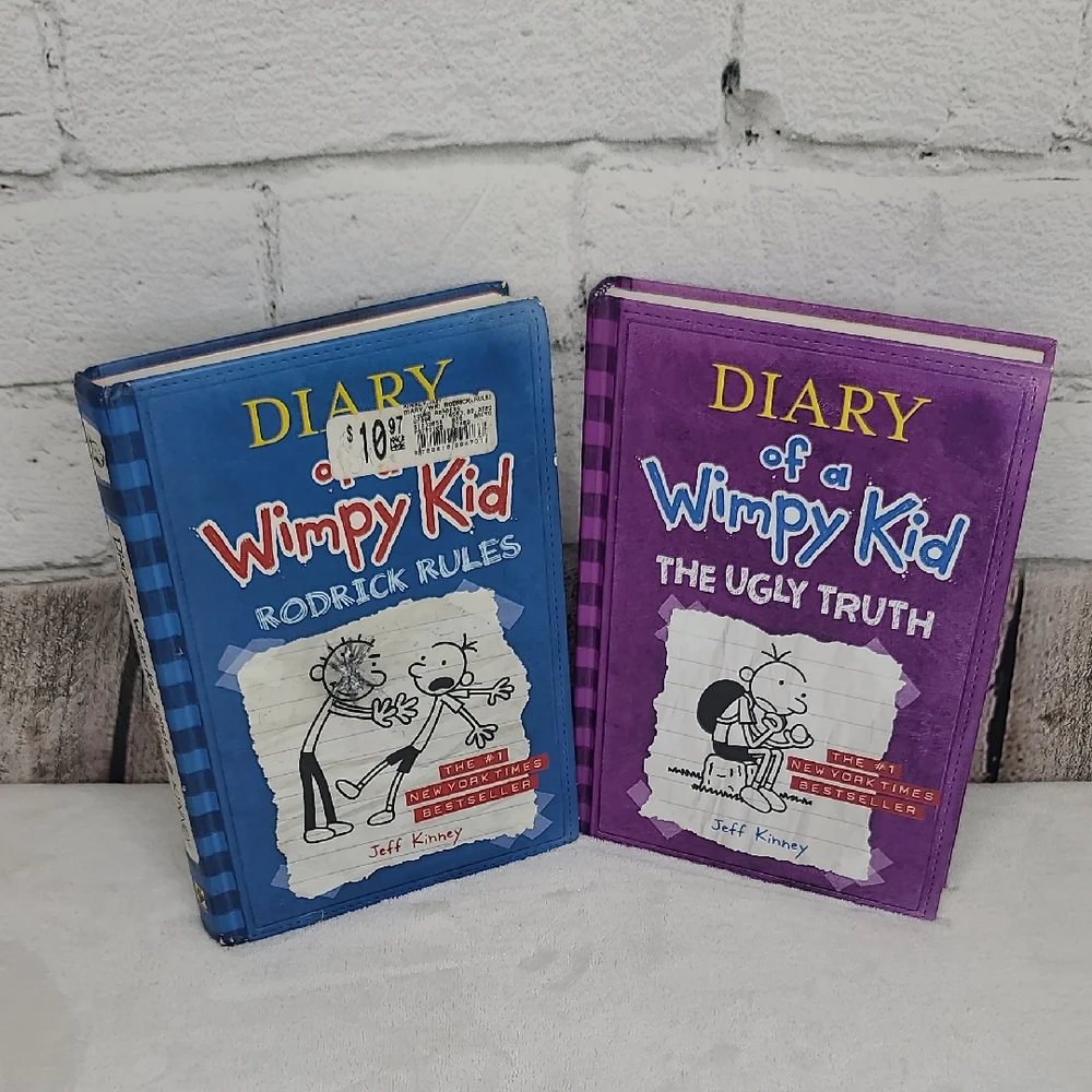 Kids/Children's Illustrated Fun Diary of a Wimpy Kid Two Book Set Book 2/Book 5